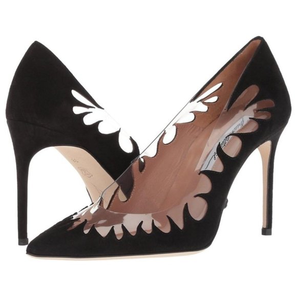 Brian Atwood Victory Black Suede Pump - New - Picture 1 of 1